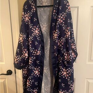 Morgan Lane Navy Floral Robe